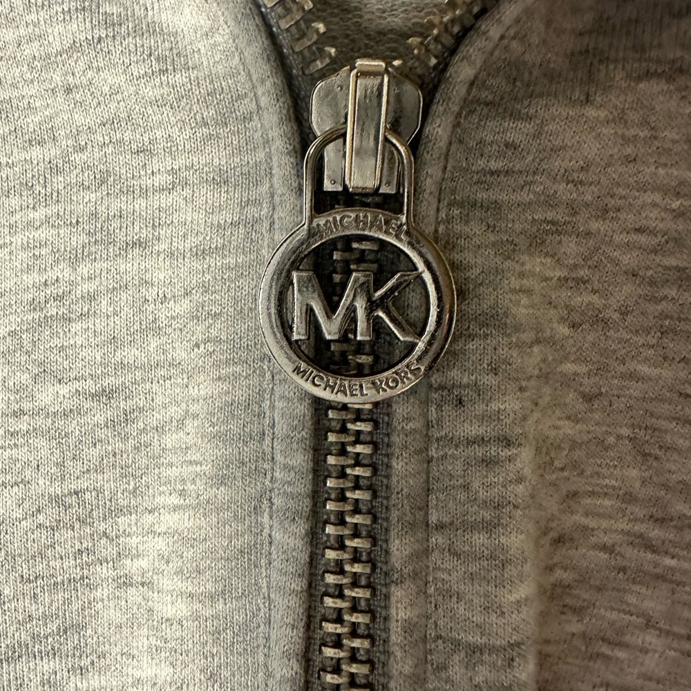 Michael Kors Qaurter Zip up Hoodie Size:Medium Color:Gray (NWOT) - Picture 3 of 7